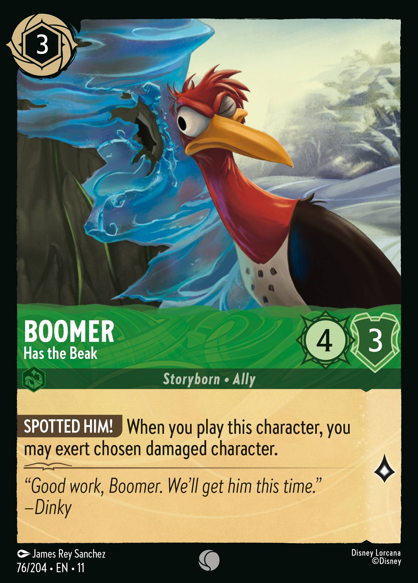 076/204 Boomer - Has the Beak