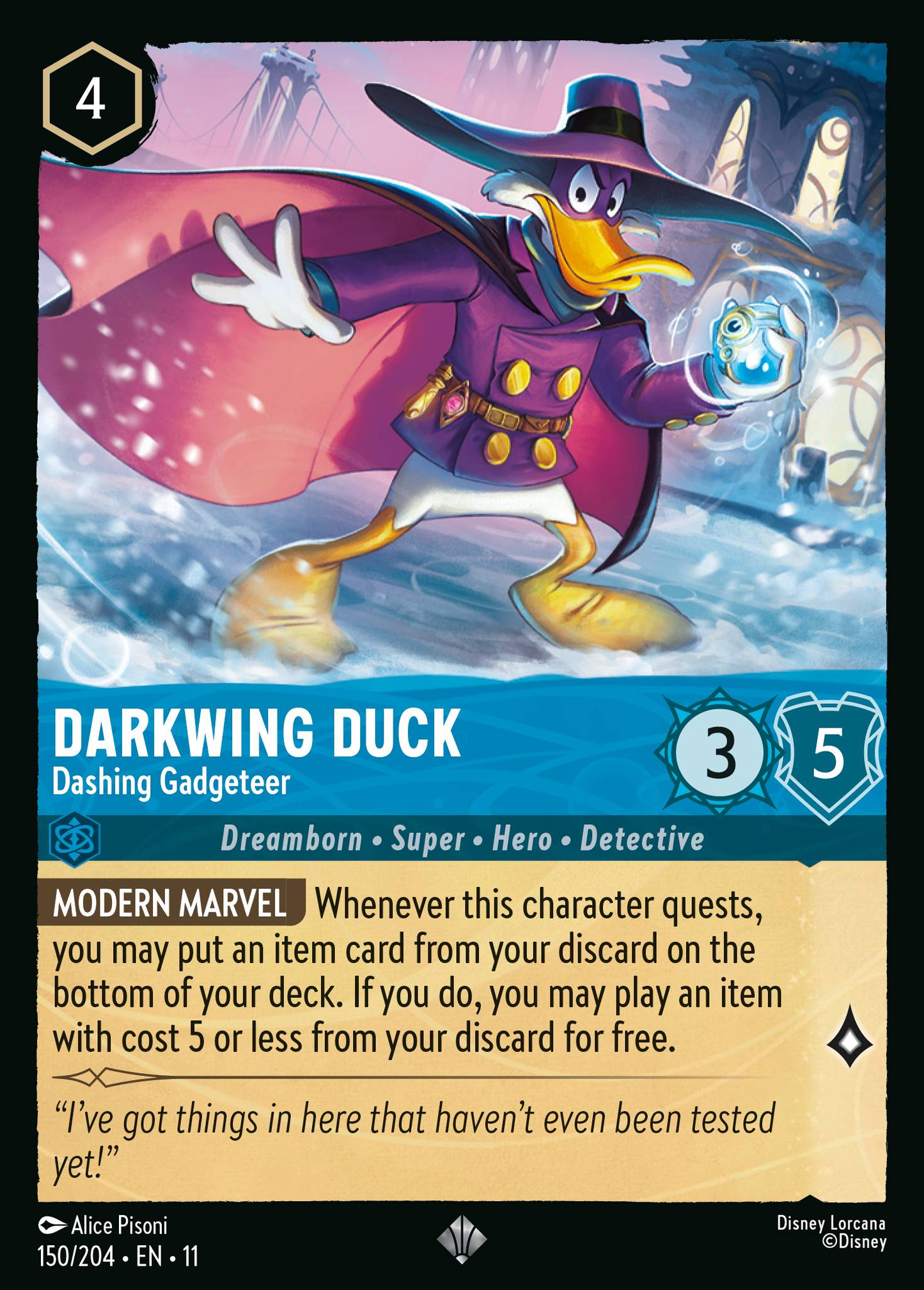 150/204 Darkwing Duck - Dashing Gadgeteer