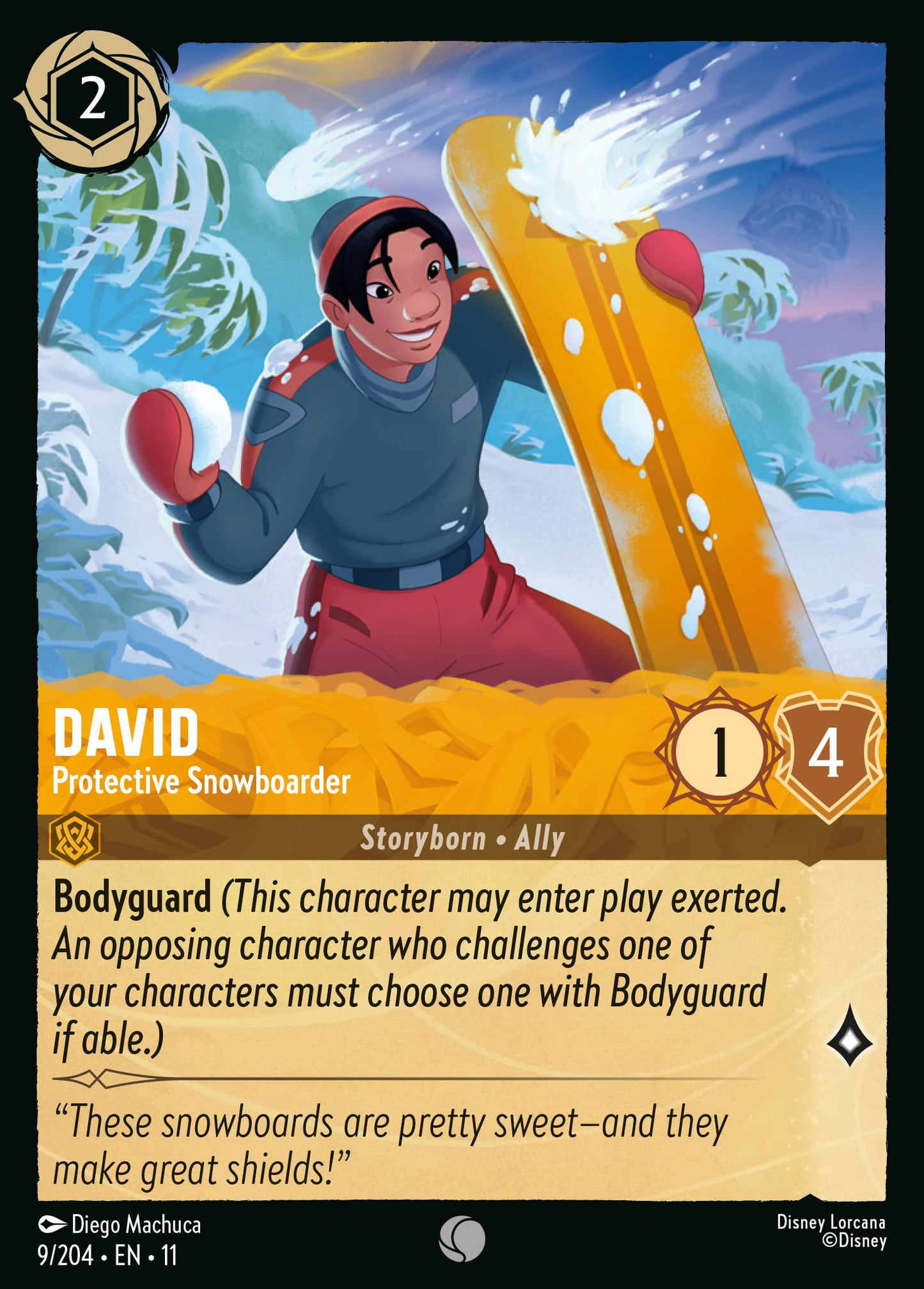 009/204 David - Protective Snowboarder