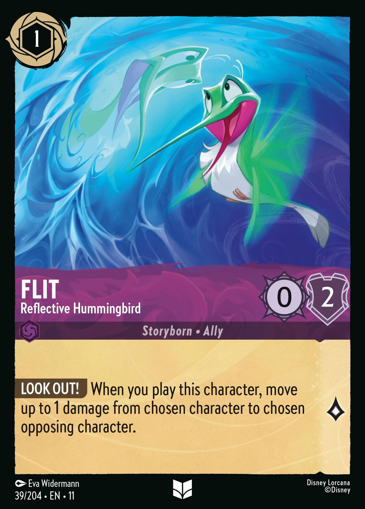 039/204 Flit - Reflective Hummingbird