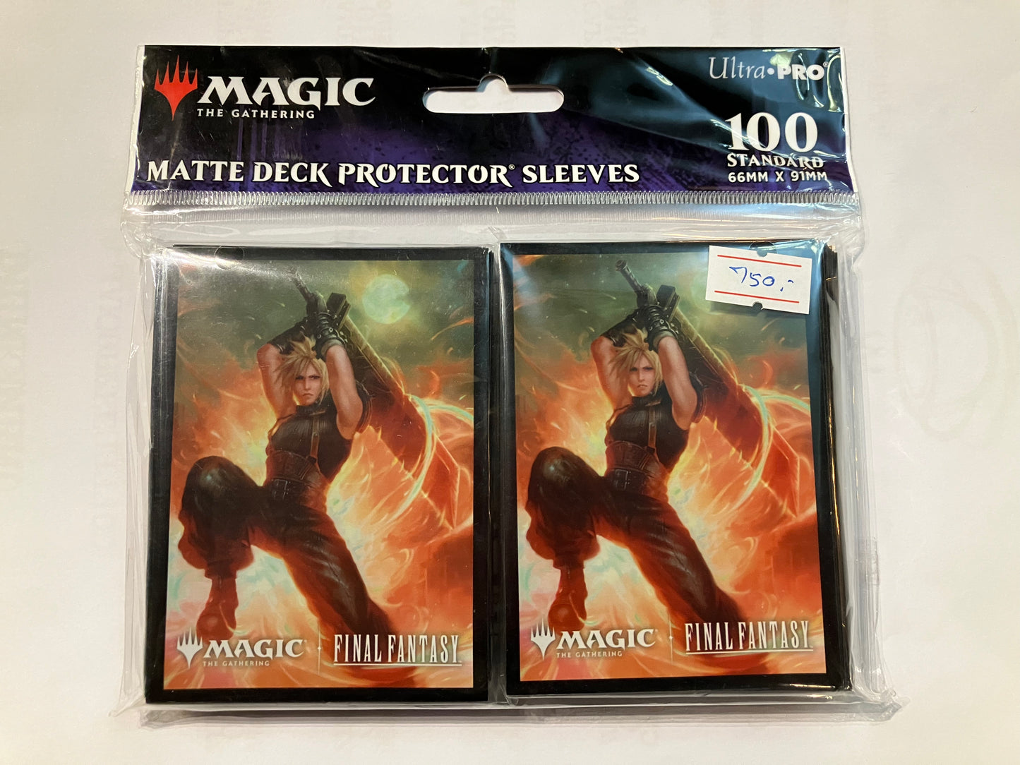 ซองใส่การ์ด Ultra Pro Sleeve Card 100ct Magic The Gathering-Final Fatasy : Cloud, Ex-Soldier