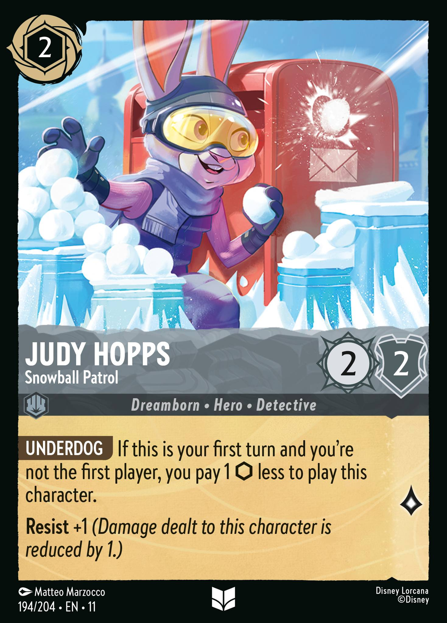 194/204 Judy Hopps - Snowball Patrol