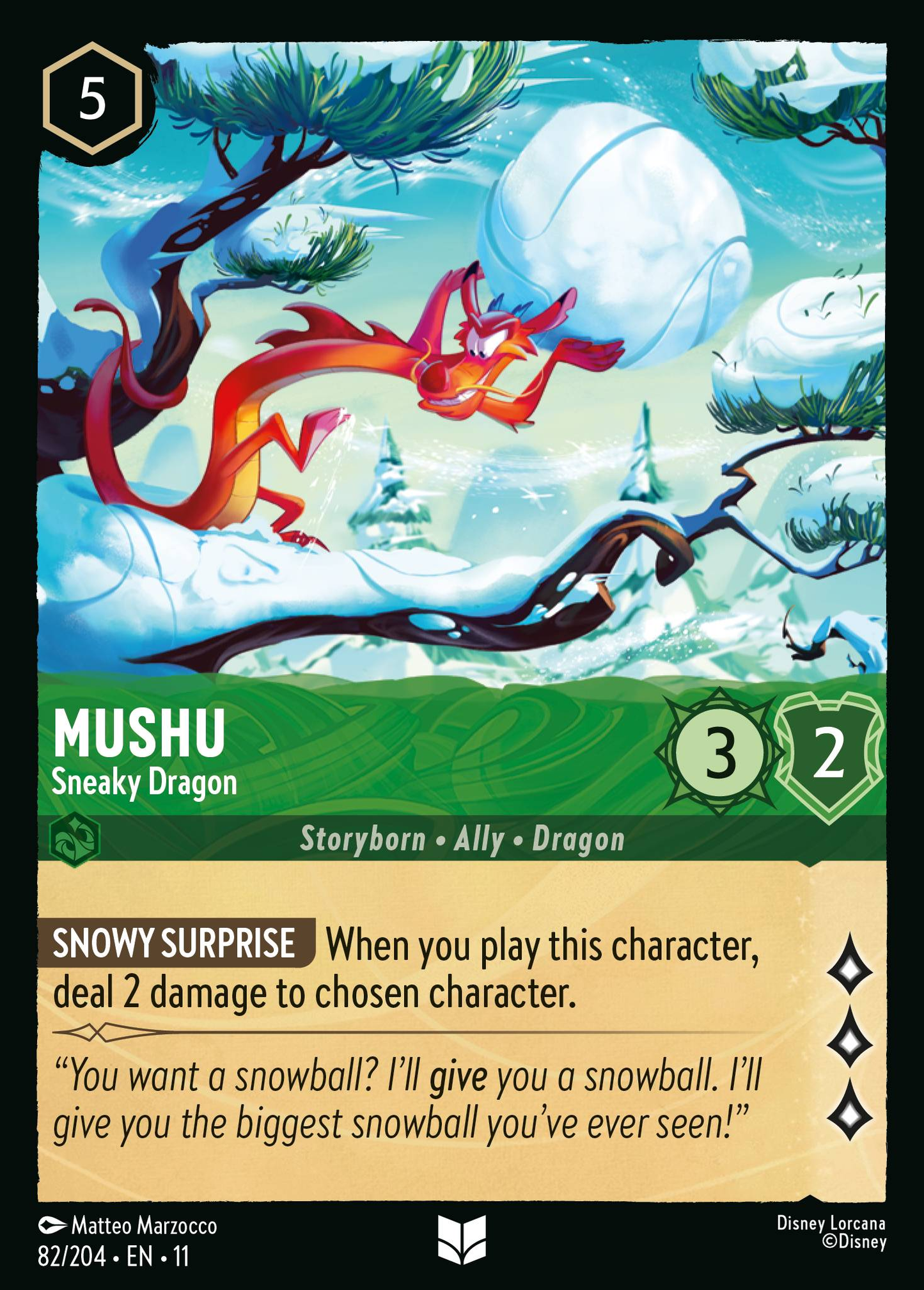 082/204 Mushu - Sneaky Dragon