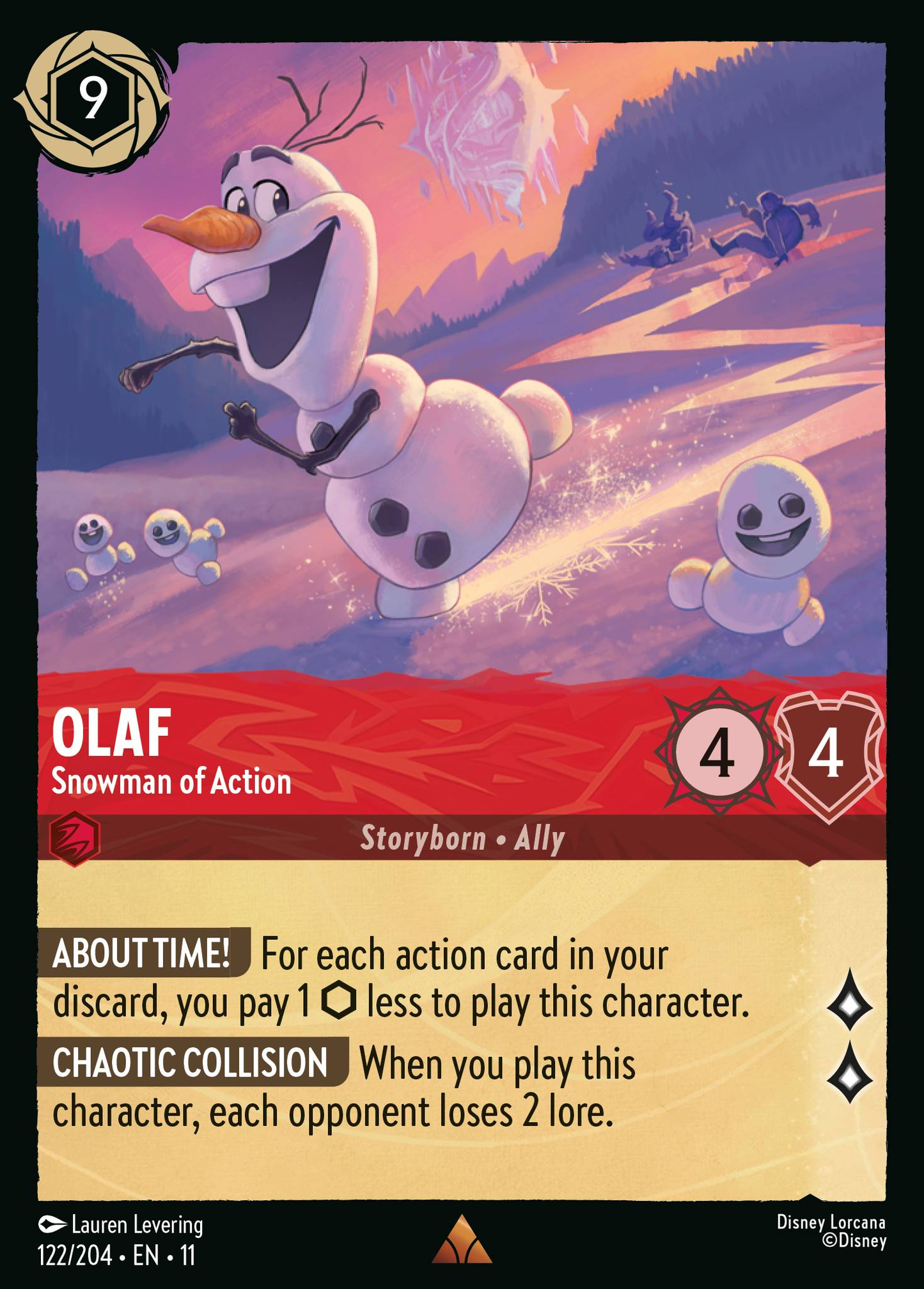 122/204 Olaf - Snowman of Action