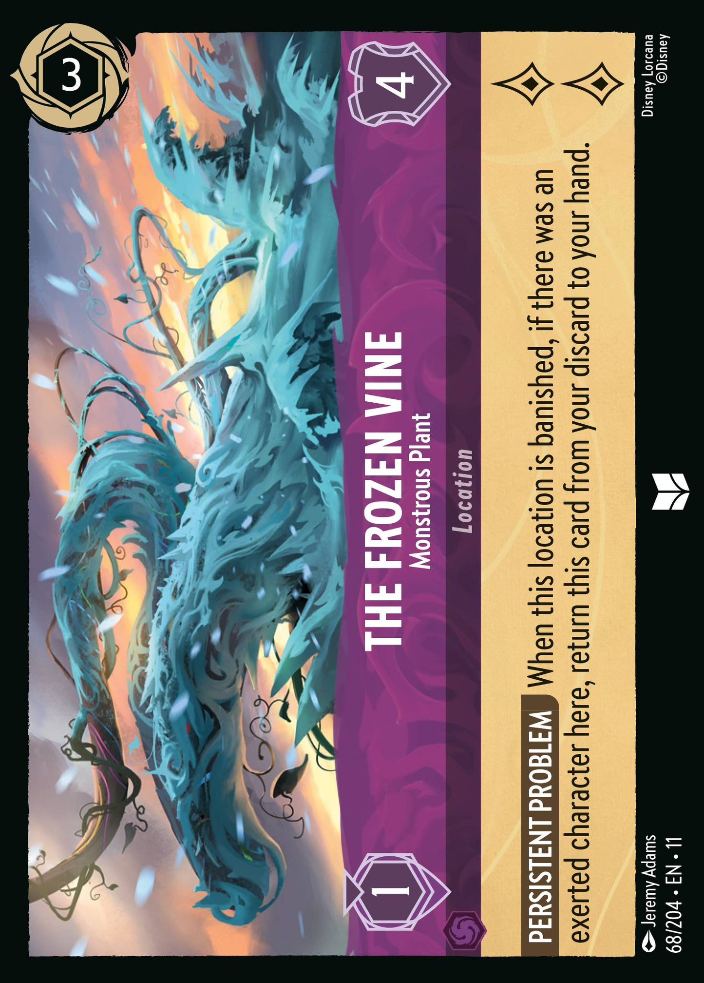 068/242 The Frozen Vine - Monstrous Plant