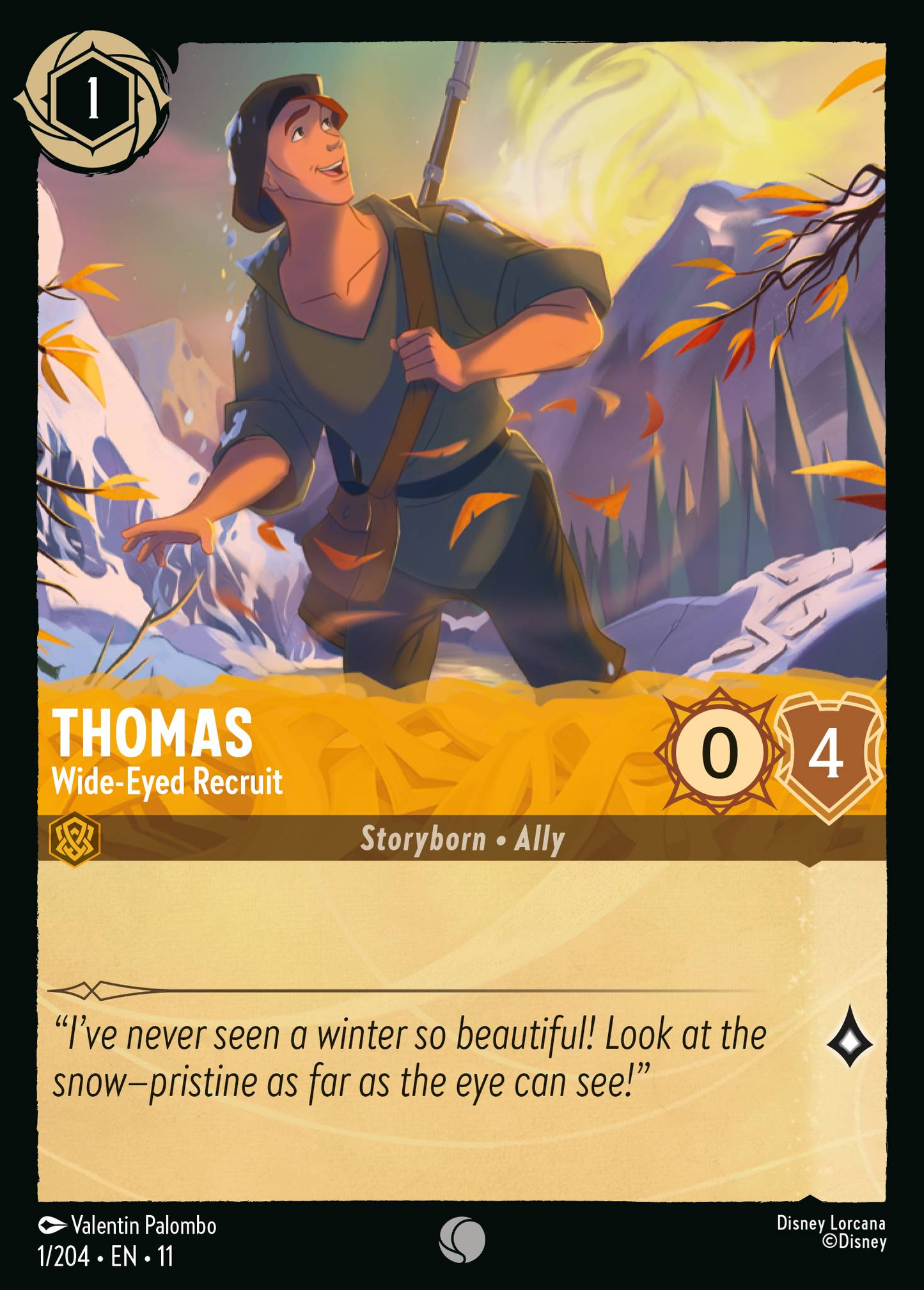 001/204 Thomas - Wide-Eyed Recruit