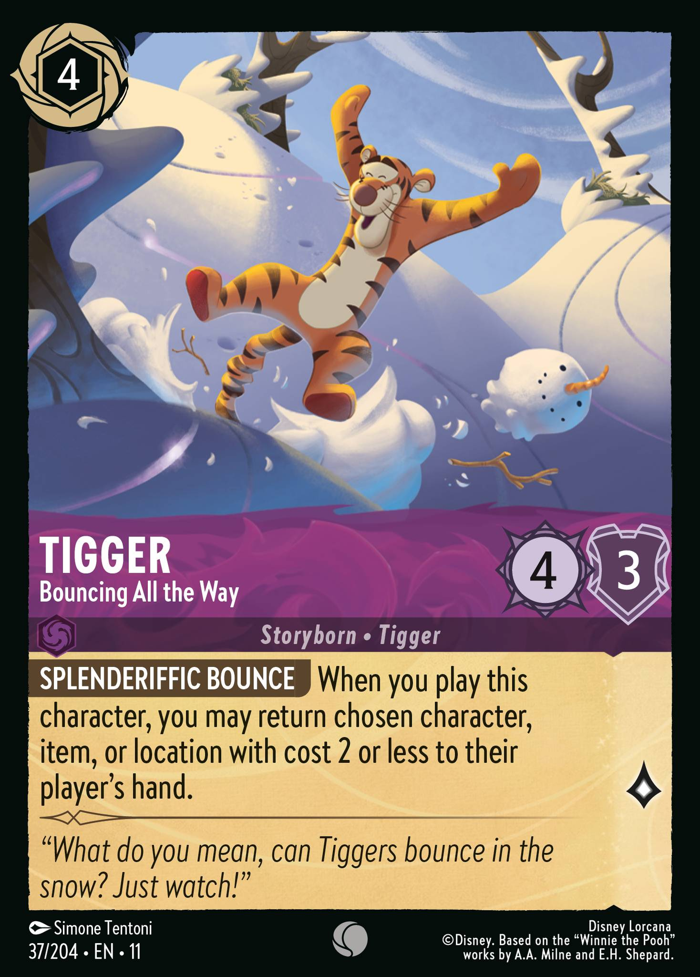 037/204 Tigger - Bouncing All the Way