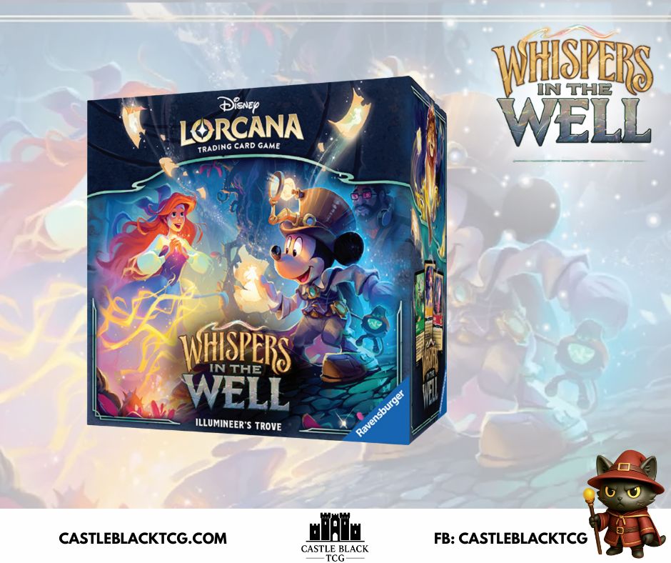 Lorcana Whispers in the well : Illumineer's Trove Castle Black TCG Lorcana Whispers in the well : Illumineer's Trove Castle Black TCG