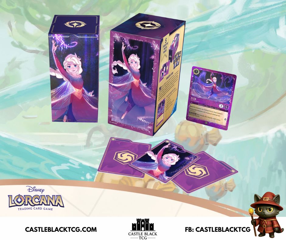 lorcana trading card game gift box Lorcana: Elsa Gift Box (Elsa Promo inside) – Castle Black TCG