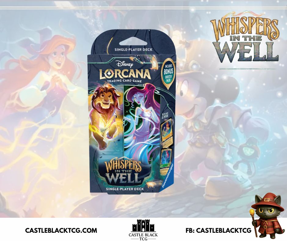 Lorcana Whispers in the well : Single-player Deck Amber/Emeral Castle Black TCG Lorcana Whispers in the well : Single-player Deck Amber/Emeral Castle Black TCG