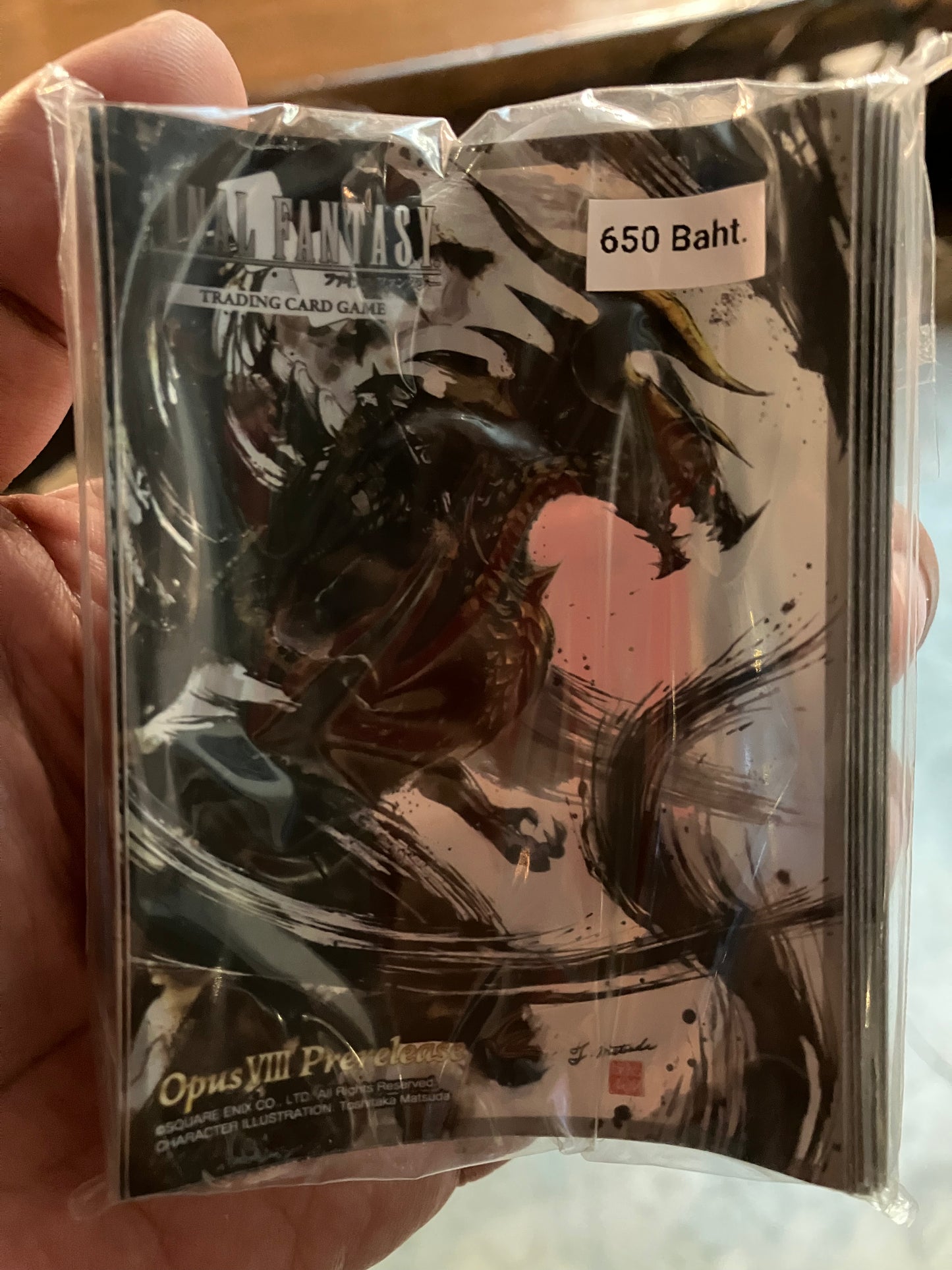 FFTCG: Sleeves Final Fantasy OPUS VIII Pre-Release Exclusive Pack : ซองใส่การ์ด