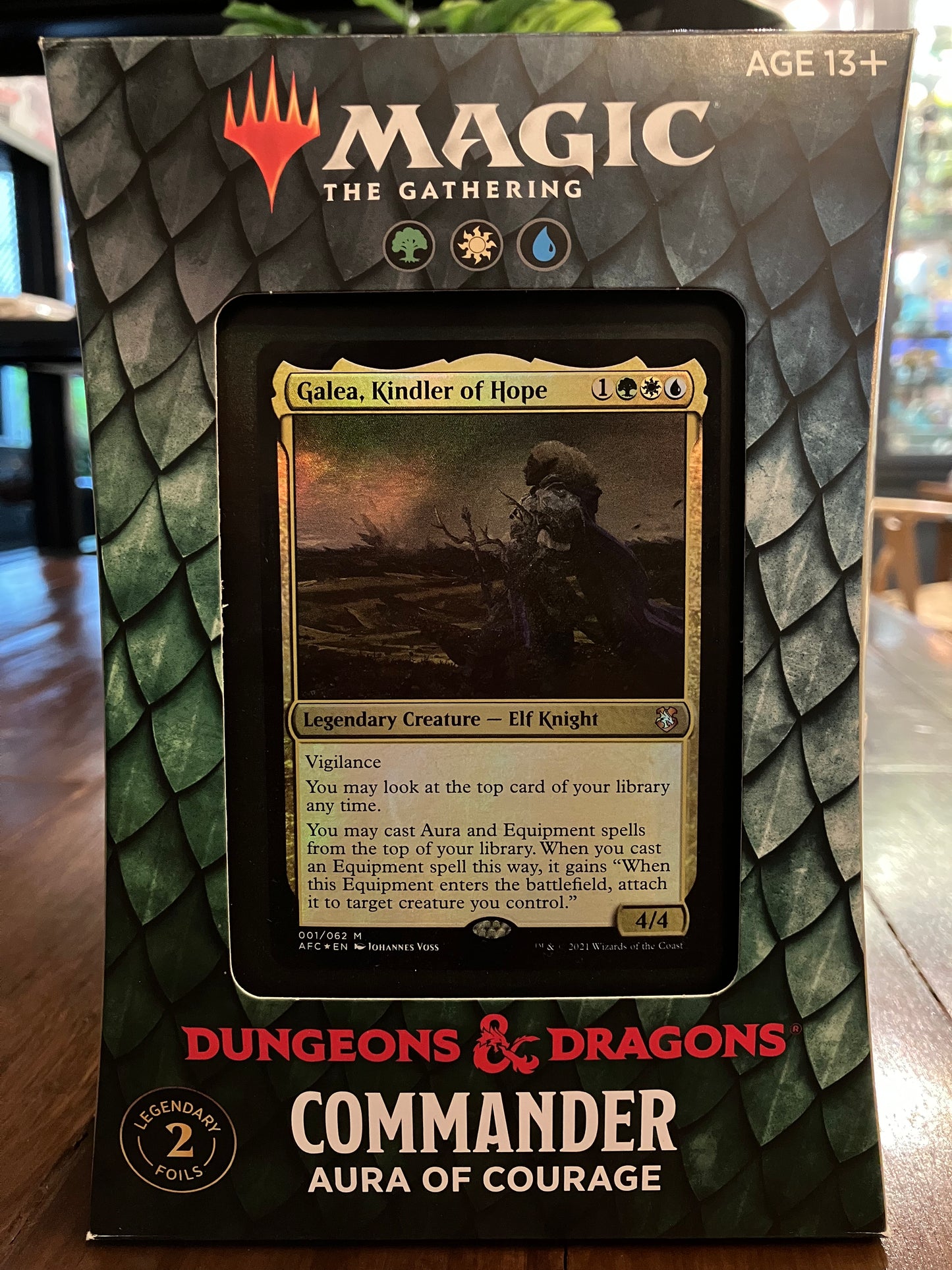 [MTG] Dungeons & Dragons Commander Deck - Aura of Courage | Magic: The Gathering