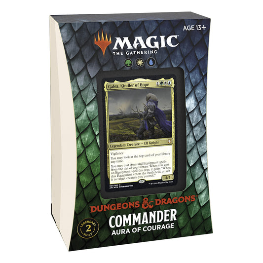 [MTG] Dungeons & Dragons Commander Deck - Aura of Courage | Magic: The Gathering