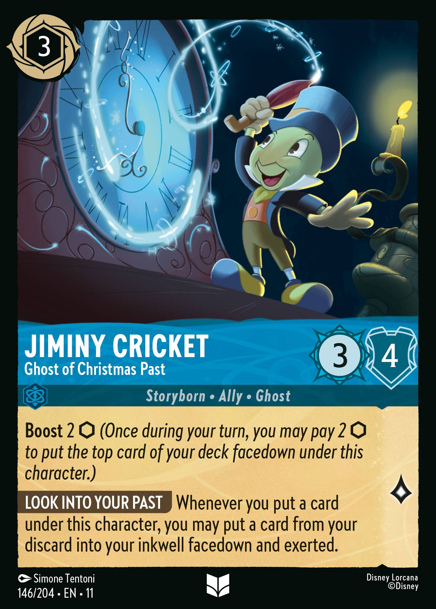 146/204 Jiminy Cricket - Ghost of Christmas Past