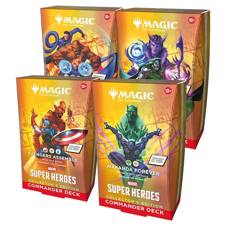 Magic: The Gathering® | Marvel Super Heroes Commander Decks Collector's Edition (ALL 4 Decks)