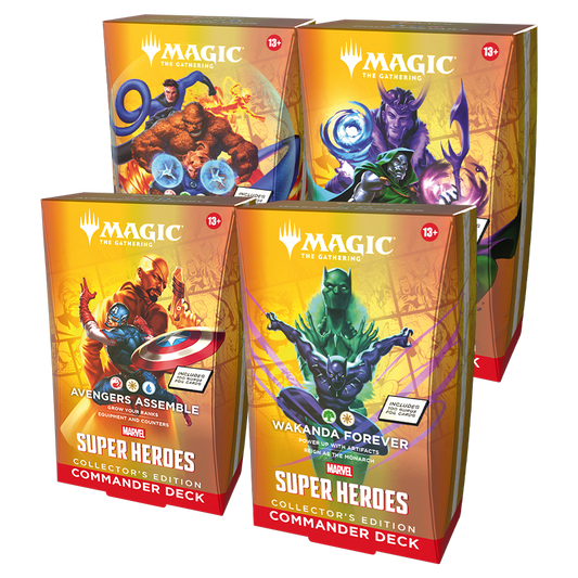 Magic: The Gathering® | Marvel Super Heroes Commander Decks Collector's Edition (ALL 4 Decks)