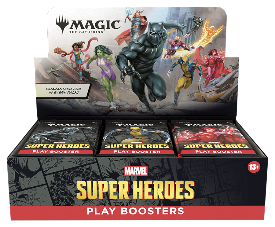 Magic: The Gathering® | Marvel Super Heroes Play Booster Display