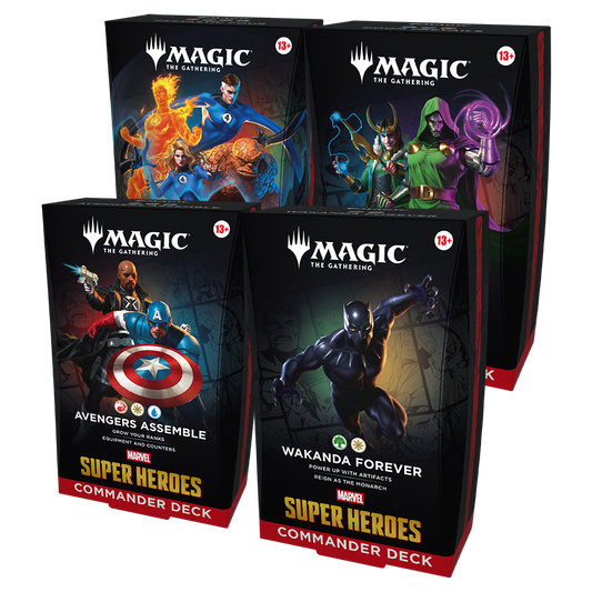 Magic: The Gathering® | Marvel Super Heroes Commander Decks (ALL 4 Decks)
