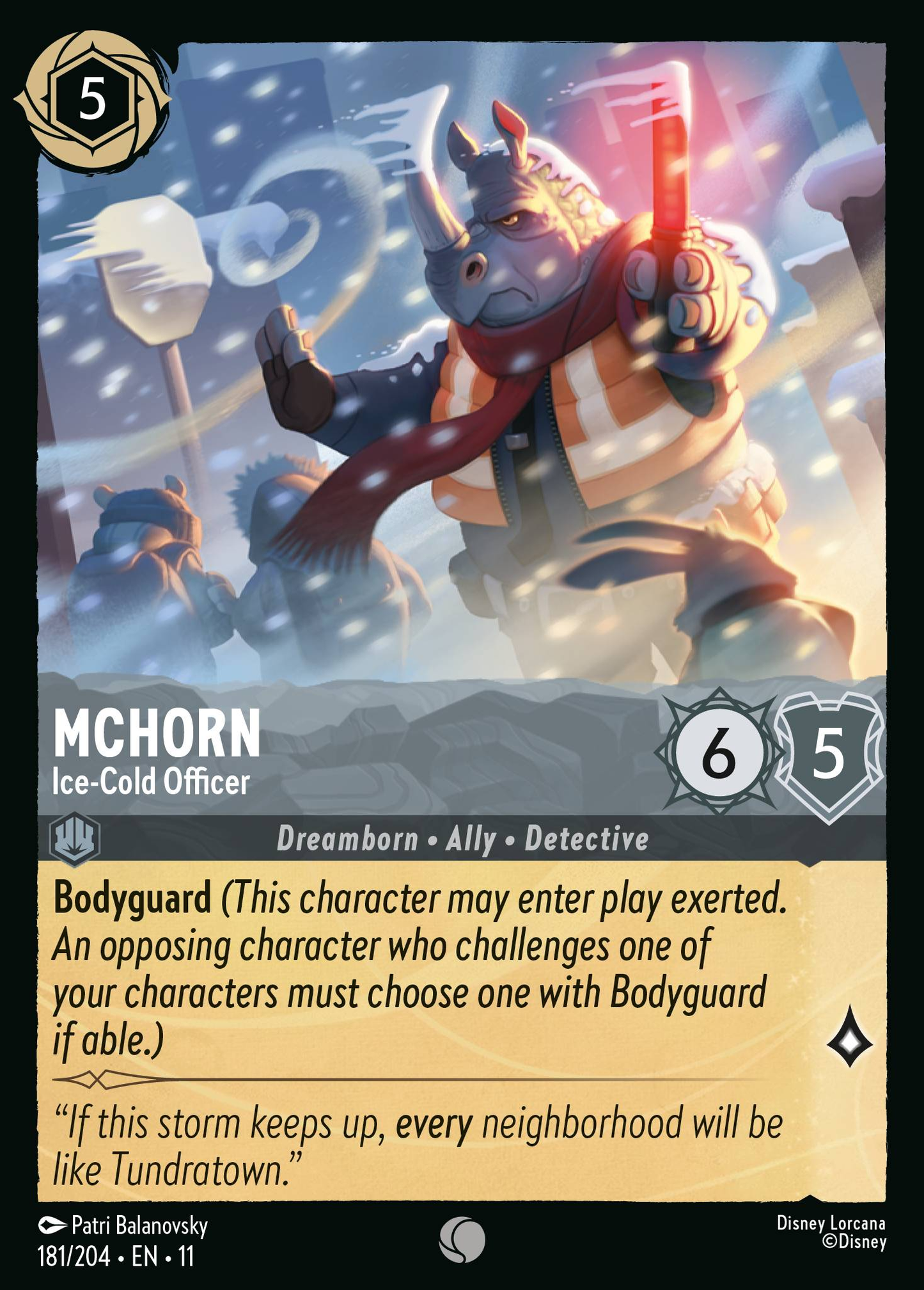 181/204 McHorn - Ice-Cold Officer
