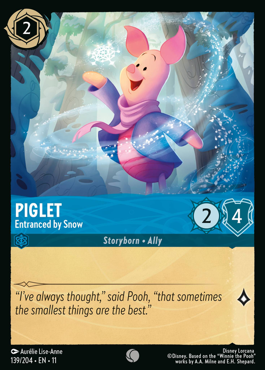 139/204 Piglet - Entranced by Snow