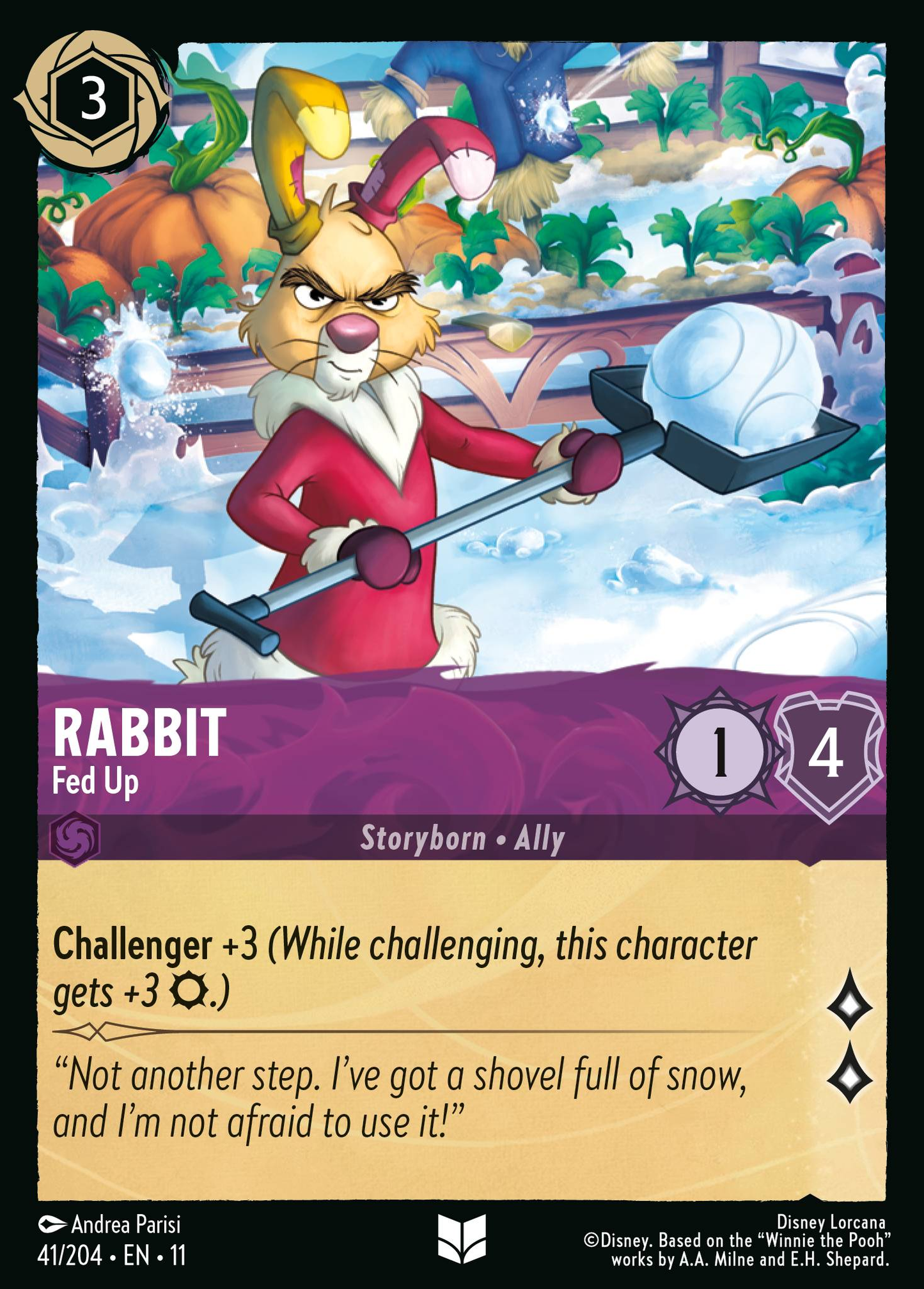 041/204 Rabbit - Fed Up