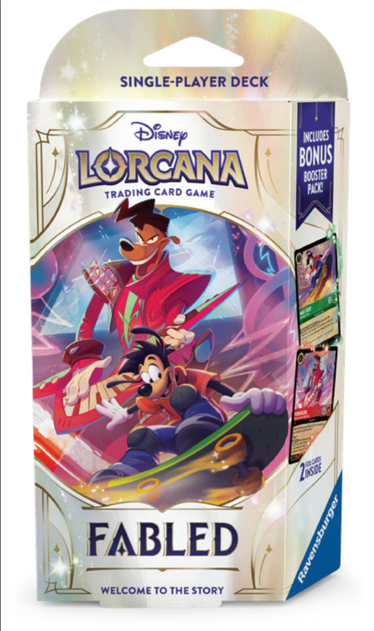 [Pre-Order]Lorcana Fabled : Single-player Deck A:  Powerline & Max Goof (Emerald & Ruby)
