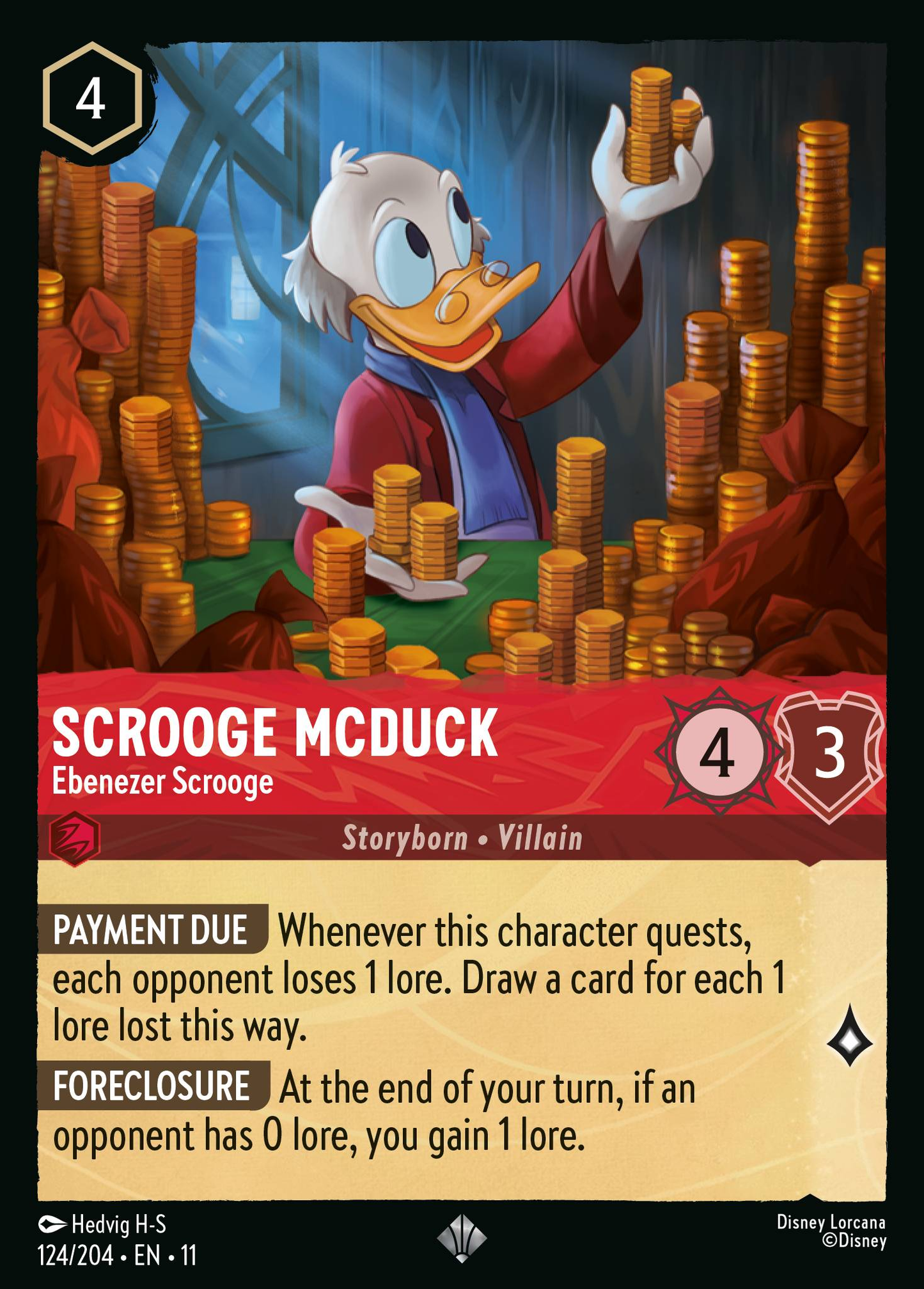 124/204 Scrooge McDuck - Ebenezer Scrooge