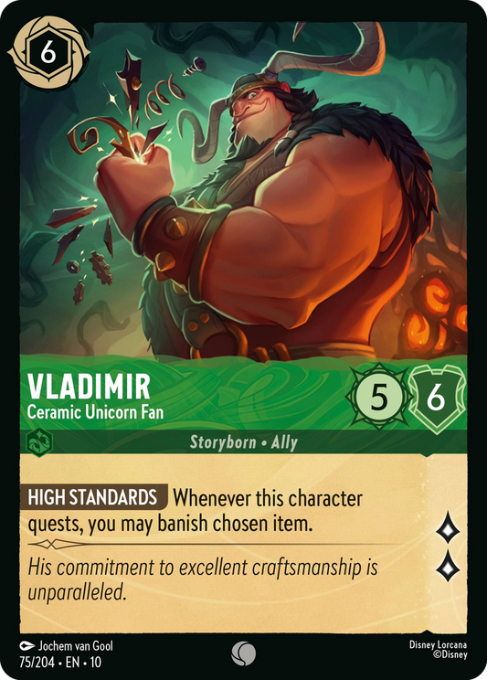 Vladimir - Ceramic Unicorn Fan [075/204]