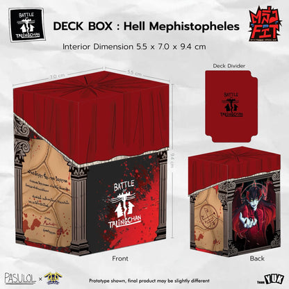 BOT Hell Mephistopheles Deck Box l Battle of Talingchan ใส่ได้ 80 Sleeves