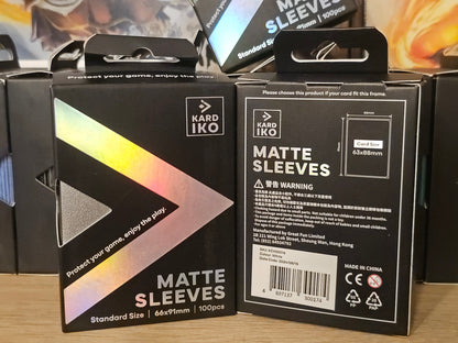 KARDIKO Matte Sleeves Plain Color 100 Pack