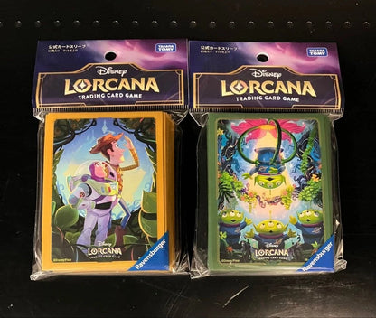 Lorcana [Set] Exclusive Sleeves Toy Story YOU'VE GOT A FRIEND IN ME and Alien Green man JP