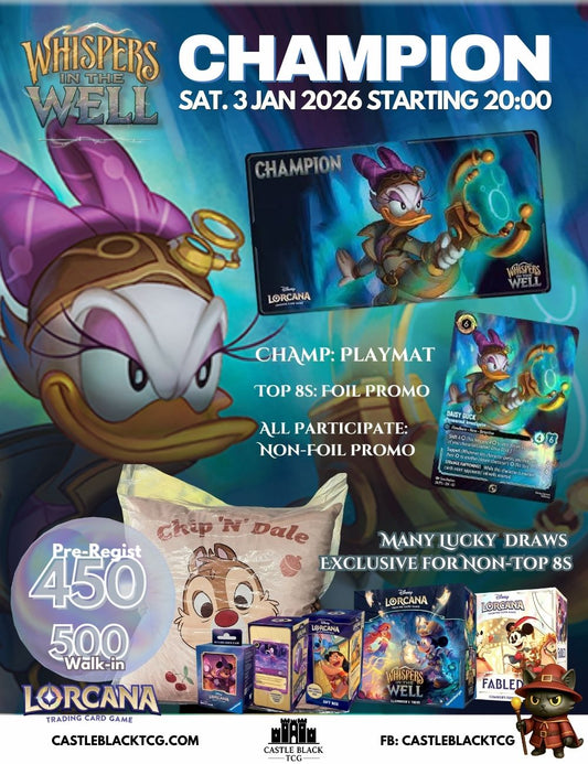 [Pre-Regist]LORCANA Castle Black: Set Championship - Whispers in the Well