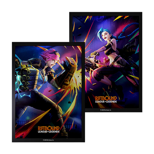 Riftbound (Set 4) Vendetta Sleeves – Vi vs Jinx l League of Legends