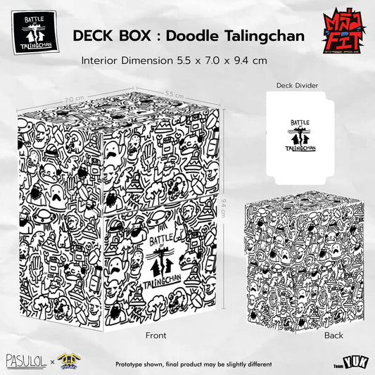 BOT Doodle Talingchan Deck Box l Battle of Talingchan ใส่ได้ 80 Sleeves