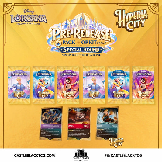 [Event] Lorcana Pre-Release Pack Set 14 Hyperia City (รอบพิเศษ - ⚠️มีแต่ Booster Pack แต่ไม่มีชุด Kit)