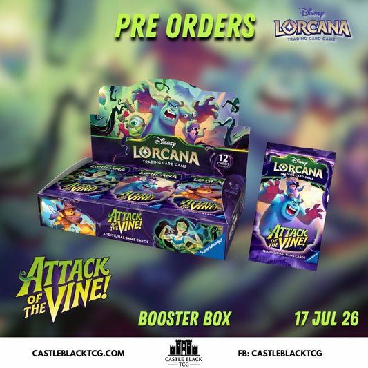 lorcana booster box pre order Disney Lorcana: Wilds Unknown Booster Box Pre-Order 5/15/2026