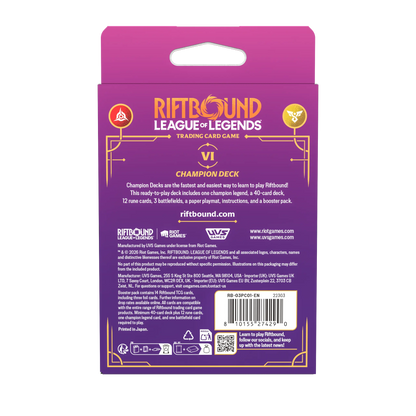 Riftbound: League of Legends TCG Unleashed Champion Deck: Vi