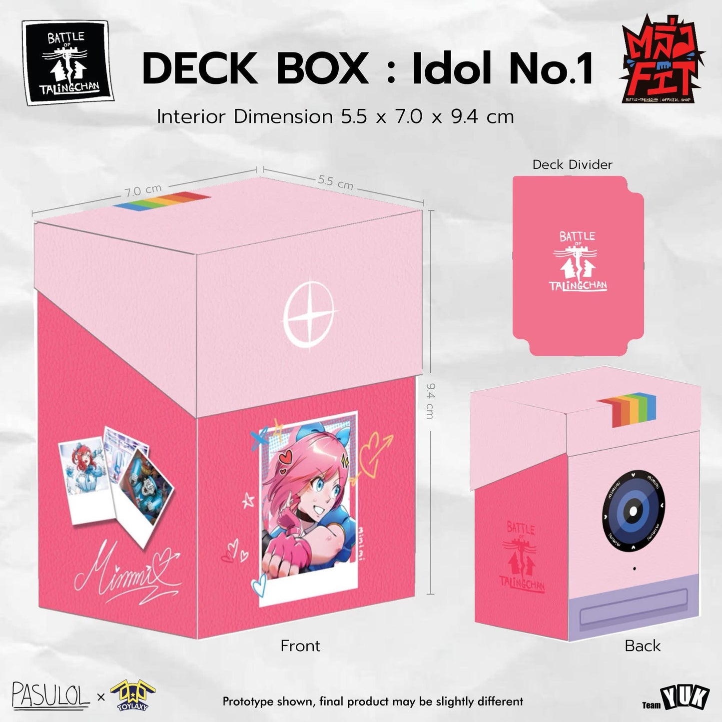 BOT Idol No.1 Deck Box l Battle of Talingchan ใส่ได้ 80 Sleeves