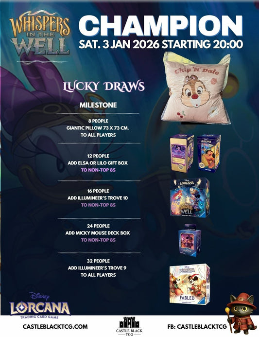 [Pre-Regist]LORCANA Castle Black: Set Championship - Whispers in the Well