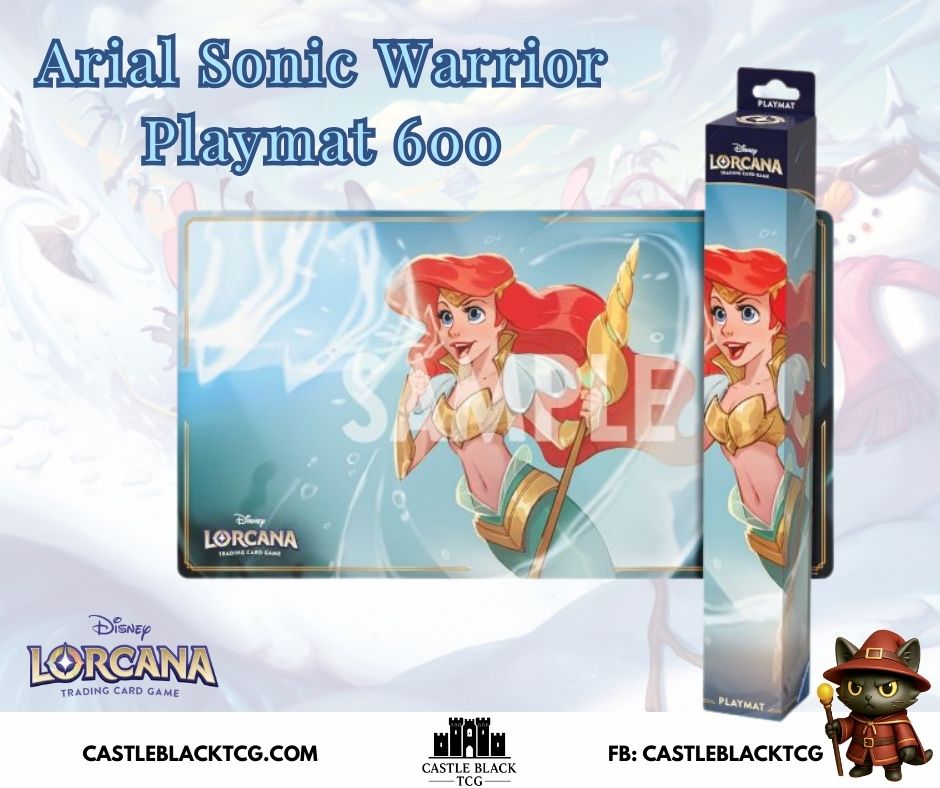 [Pre-order] Lorcana Winterspell Arial Sonic Warrior Playmat