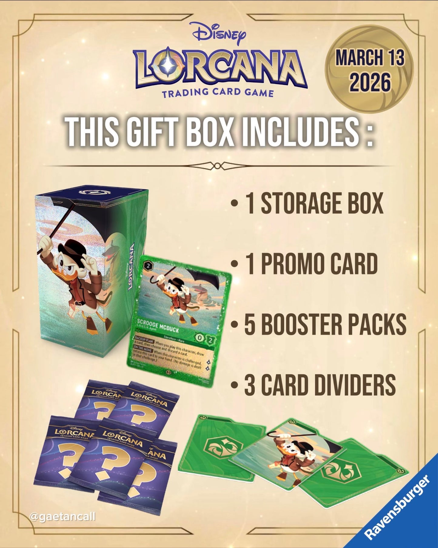 [Pre-order] Lorcana Winterspell Scrooge Mcduck Gift Box