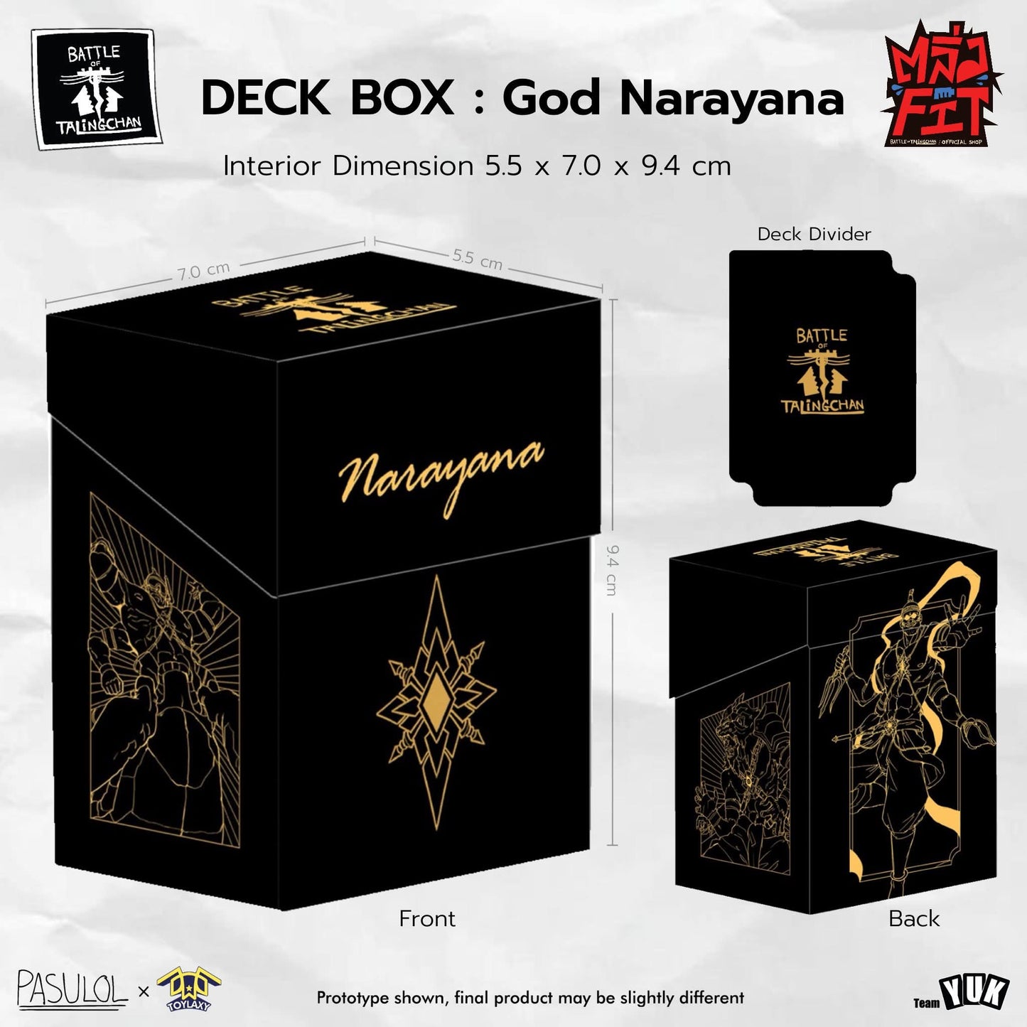 BOT God Narayana Deck Box l Battle of Talingchan ใส่ได้ 80 Sleeves