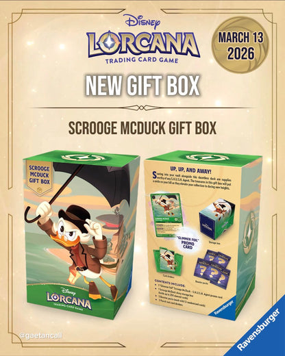 Lorcana Scrooge Mcduck Gift Box (Promo Inside) l Winterspell