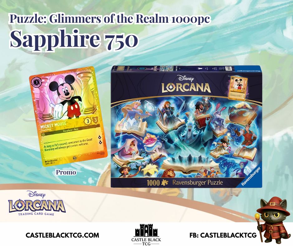 [Pre-Order]Lorcana DLC Glimmers of the Realm: Sapphire 1000pc