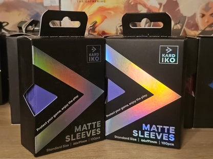 KARDIKO Matte Sleeves Plain Color 100 Pack