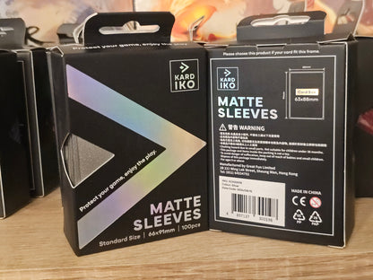KARDIKO Matte Sleeves Plain Color 100 Pack