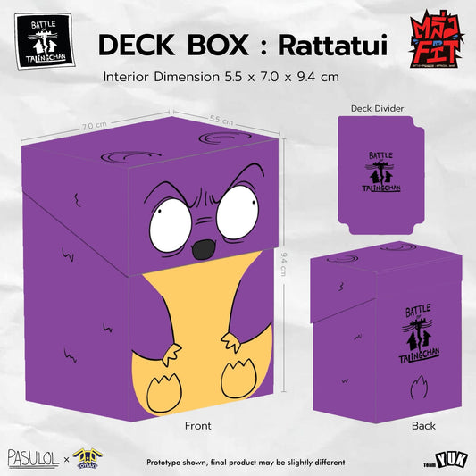 BOT Rattatui Deck Box l Battle of Talingchan ใส่ได้ 80 Sleeves