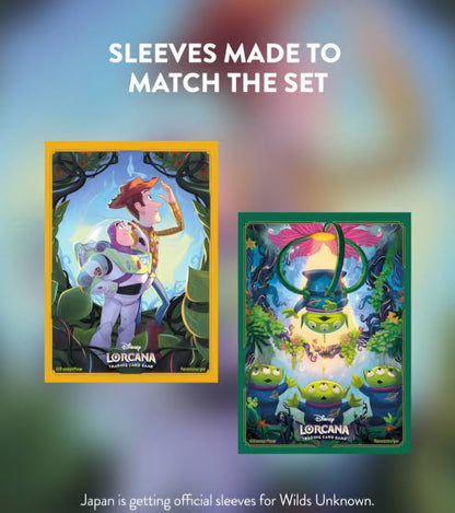 Lorcana [Set] Exclusive Sleeves Toy Story YOU'VE GOT A FRIEND IN ME and Alien Green man JP