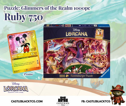 Lorcana DLC Glimmers of the Realm: Ruby 1000pc