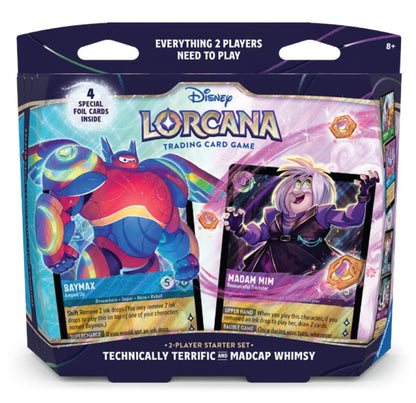 Lorcana Set 14 Hyperia City 3 Player Starter Baymax vs Madam Nim